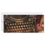 Steampunk - Just an ordinary typewriter Customized Rack Card