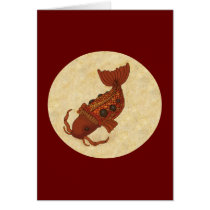 Steampunk Koi Card
