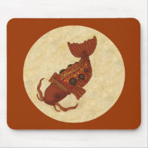 Steampunk Koi Mouse Pad