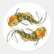 Steampunk Koi Sticker