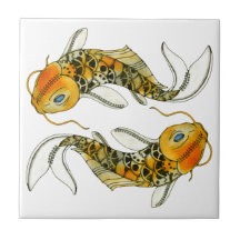Steampunk Koi Tile