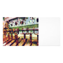 Steampunk - Levers in Underwater Vessel Custom Photo Card