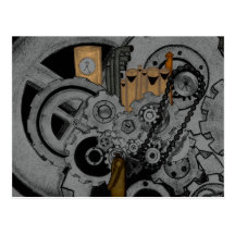 Steampunk Machinery Postcards