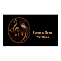 Steampunk Music custom business cards