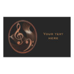 Steampunk Music Design rectangle stickers