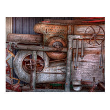Steampunk - My new and improved machine Postcard