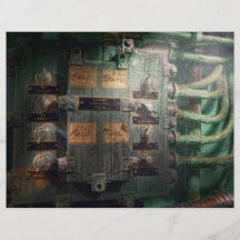 Steampunk - Naval - Lighting control panel Flyers
