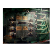 Steampunk - Naval - Lighting control panel Post Card