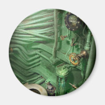 Steampunk - Naval - Plumbing - The head Fridge Magnet