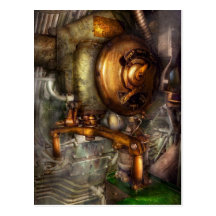 Steampunk - Naval - Shut the valve Postcard