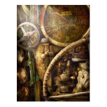 Steampunk - Naval - Watch the depth Post Card