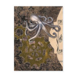 Steampunk Octopus Postcard