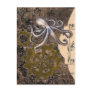 Steampunk Octopus Postcard