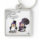 Steampunk Penguins Keychain