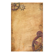 Steampunk Personalized Stationery