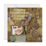 Steampunk Photo Invitation