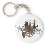 Steampunk pirate ship keychains