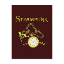 Steampunk Pocketwatch Post Cards