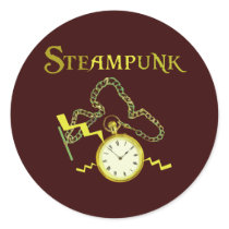 Steampunk Pocketwatch Stickers