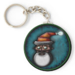 Steampunk Robo-Santa, keychain