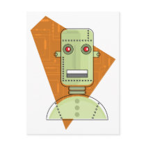 Steampunk Robot Postcard