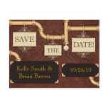 Steampunk Save-The-Date Postcard