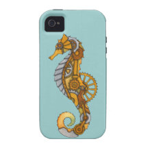Steampunk Seahorse iPhone 4 Covers