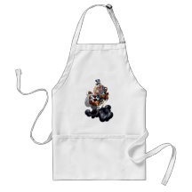 Steampunk Space Chimp Aprons