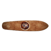 Steampunk Space Chimp Porthole Board Skate Deck