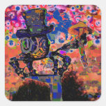 Steampunk Spider Square Stickers