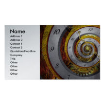 Steampunk - Spiral - Infinite time Business Card