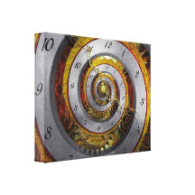 Steampunk - Spiral - Infinite time Stretched Canvas Prints