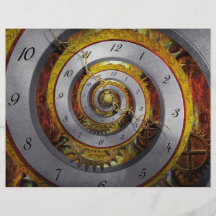 Steampunk - Spiral - Infinite time Personalised Flyer