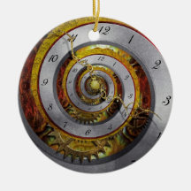 Steampunk - Spiral - Infinite time Christmas Tree Ornaments