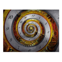 Steampunk - Spiral - Infinite time Postcards