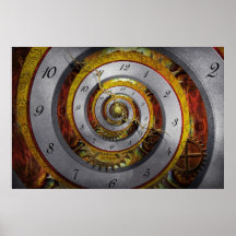 Steampunk - Spiral - Infinite time Posters