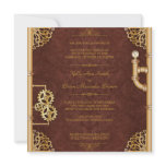 Steampunk Square Invitation