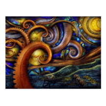 Steampunk - Starry night Postcards