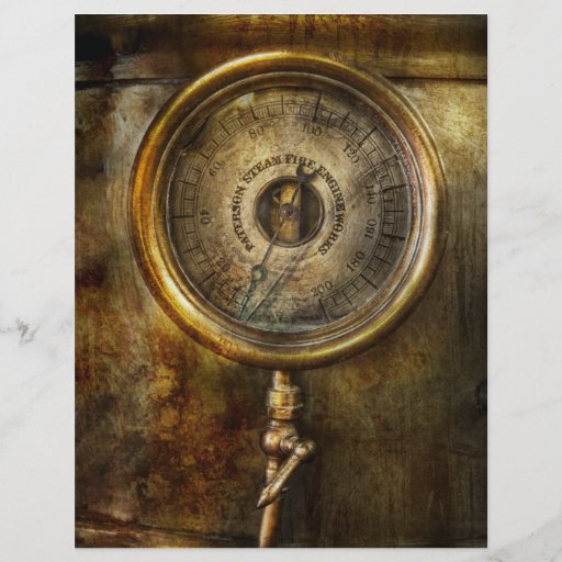 Steampunk - The pressure gauge Custom Flyer