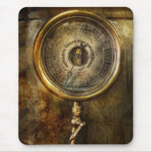 Steampunk - The pressure gauge Mousepad
