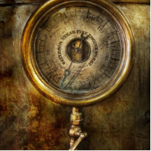 Steampunk - The pressure gauge Photo Cutouts