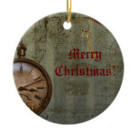 Steampunk Time Machine Christmas Ornament