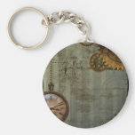 Steampunk Time Machine Key Chains