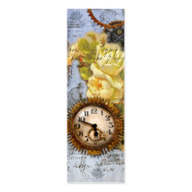 Steampunk Time Machine Pocket Watch Business Card
