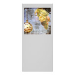 Steampunk Time Machine Yellow Roses Rack Card rack cards