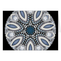 Steampunk Topaz Kaleidoscope Card