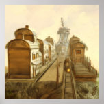 Steampunk Town Poster