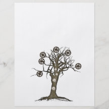 steampunk tree full color flyer
