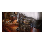 Steampunk - Typewriter - The secret messenger Personalised Photo Card