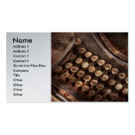 Steampunk - Typewriter - Too tuckered to type Business Cards